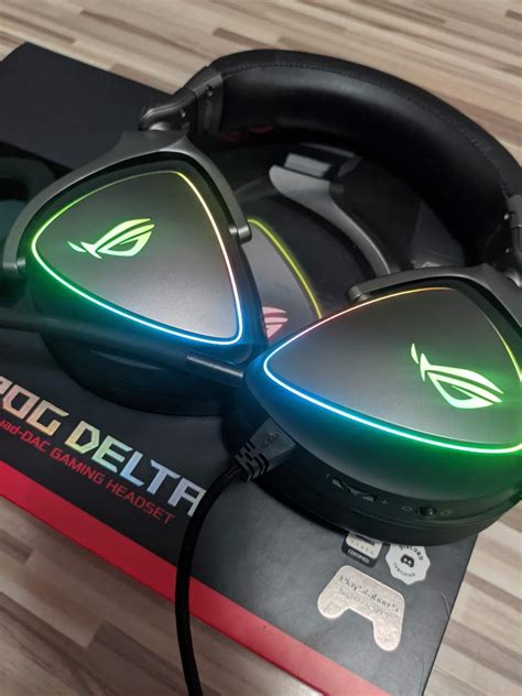 Hern Sluch Tka Asus Rog Delta Rgb Quad Dac Gaming Headset Aukro