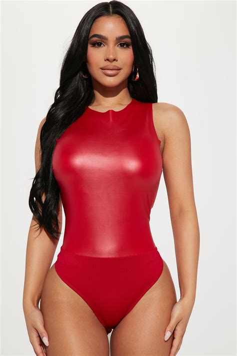 Kassidy Bodysuit Red Fashion Nova Bodysuits Fashion Nova