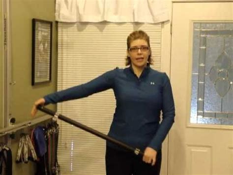 Shoulder ROM with Dowel.MP4 | Shoulder exercises physical therapy ...