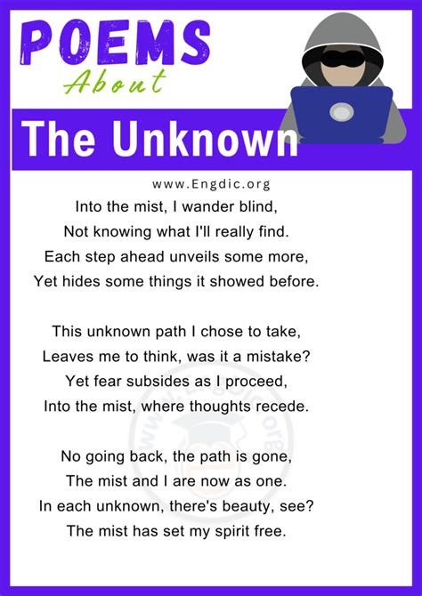 20 Short Poems About The Unknown EngDic