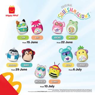 Mcdonalds Happy Meal Original Squishmallows July Shopee Philippines