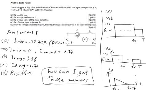 Solved The Dc Chopper In Fig 1 Has Inductive Load Of