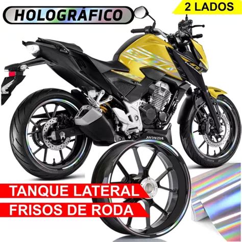 Adesivos Cb 300f Twister 2024 Kit Holográfico Tanque roda H4