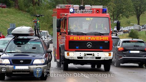 Unwettereinsatz Katastrophenfall Bad Bayersoien Feuerwehr