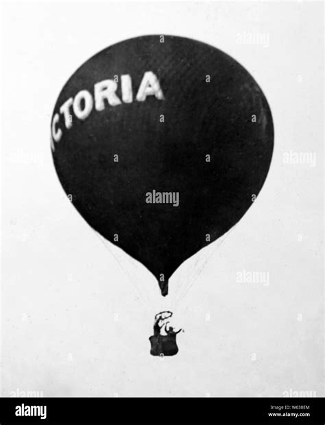 Early Hot Air Balloon Victoria Stock Photo Alamy