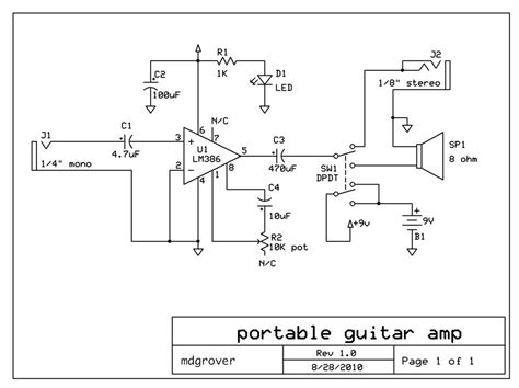 Diy Guitar Amplifier Schematics Step By Step Diy Guitar A