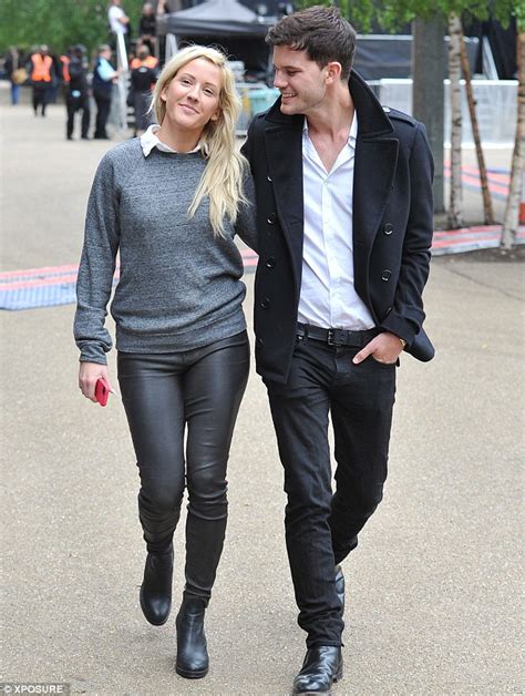 Ellie Goulding And Jeremy Irvine Coordinate Their Casuals As They Enjoy