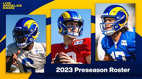 ROSTER PHOTOS: 2023 Rams Preseason Roster