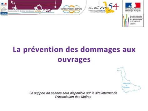 Ppt La Pr Vention Des Dommages Aux Ouvrages Powerpoint Presentation