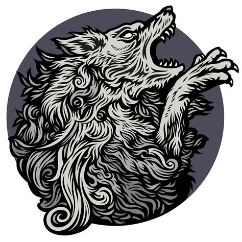 Wolf illustration on Behance