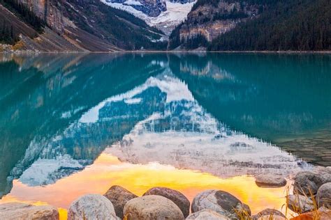 Moraine Lake Sunrise And Lake Louise From Canmore Banff From US 123 02