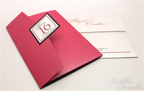 Elegant Pink Sweet 16 Invitations | Invitation Fascination