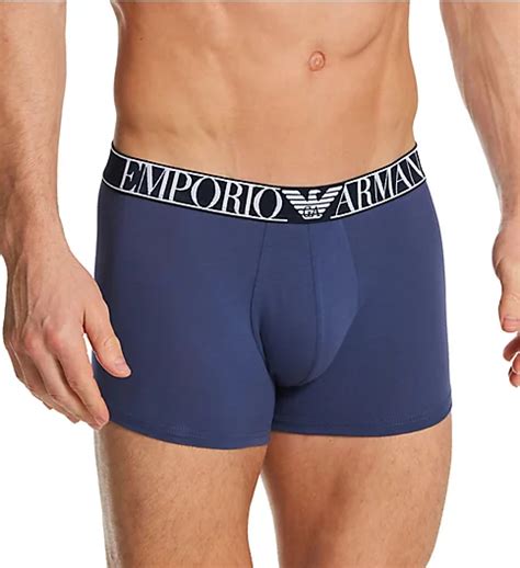 Endurance Cotton Stretch Trunk 2 Pack By Emporio Armani