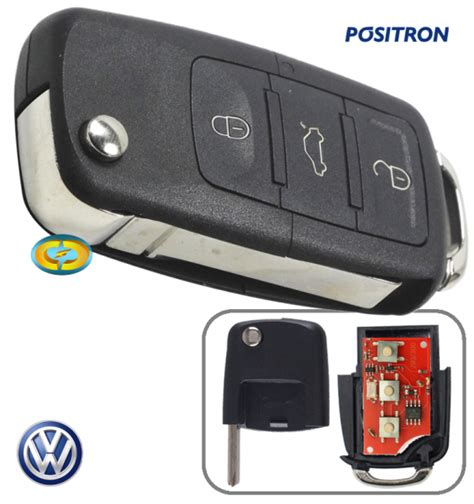 Controle Positron VW Gol Fox Golf Polo Chave Canivete 3 Botões CD3902