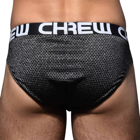Andrew Christian Temptation Mesh Briefs With Almost Naked Black Grey INDERWEAR