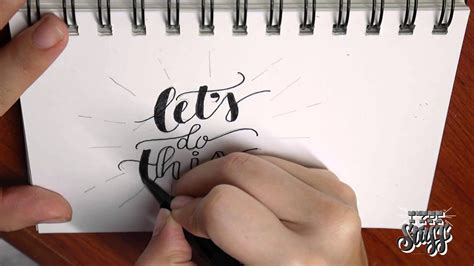 Hand Lettering Tutorial 1 Let S Do This Youtube