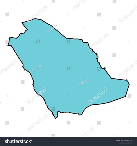 Saudi Arabia High Detailed Map Geography Stock Vector Royalty Free 2215401299 Shutterstock