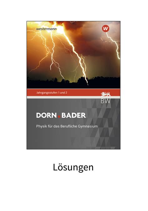 Dorn Bader Physik Ausgabe F R Berufliche Gymnasien