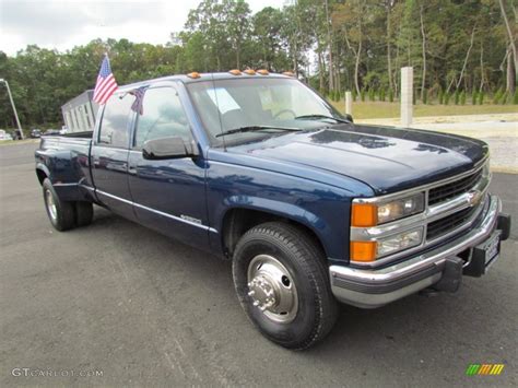 1996 Indigo Blue Metallic Chevrolet Ck 3500 C3500 Crew Cab Dually