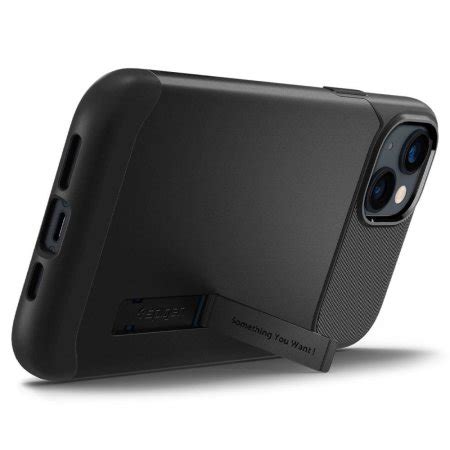 Spigen Slim Armor Ultra Thin Black Stand Case For Iphone Plus