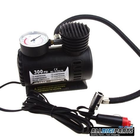 Portable Mini Air Compressor Electric Tire Infaltor Pump 12 Volt Car