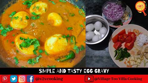 Simple And Tasty Egg Gravy Egg Curry For Rice And Chapathi Egg Recipes முட்டை கறி Egg