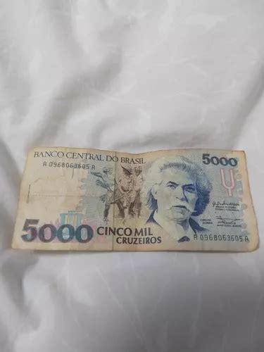 Cédula Nota De 5000 Cruzeiros Original Parcelamento sem juros