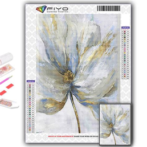 Cheap 5D Diy Diamond Painting Art Flower Leaves Feather Cross Stitch