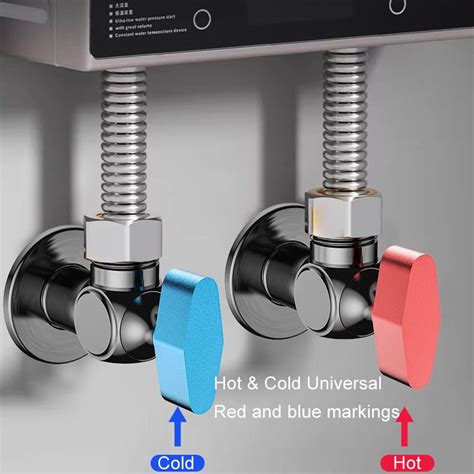 Copper High Flow Point Ball Valve Hot Cold Water Gas Water Heater Full Open Triangle Valve