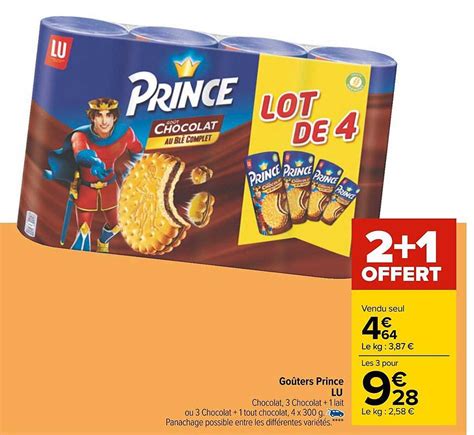 Promo Go Ters Prince Lu Offert Chez Carrefour Icatalogue Fr