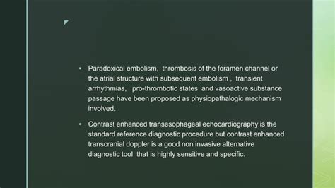 Patent foramen ovale | PPT