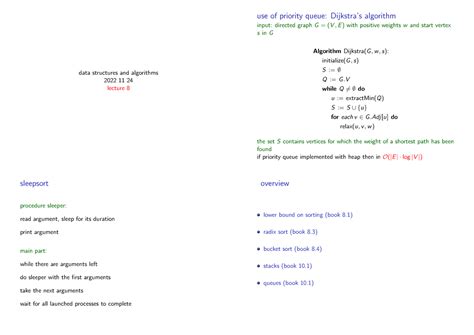 8x4 Data Structures And Algorithms 2022 11 24 Lecture 8 Use Of