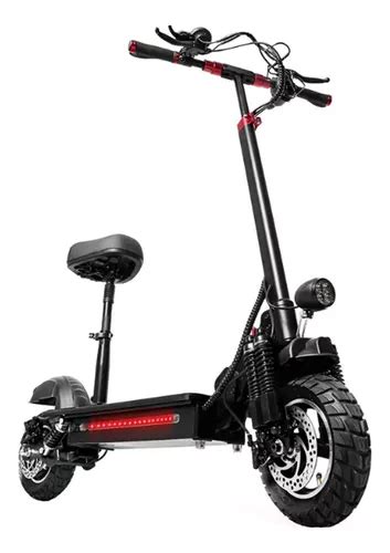 Scooter Eléctrico Patin Electrobike Con Asiento Plegable 45km h 600w