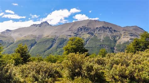 Mountain Tierra Del Fuego National Park Ushuaia Argentina Stock