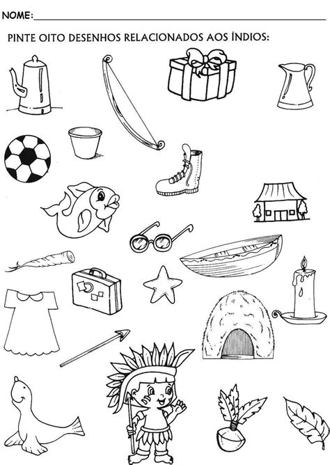 Desenhos Sobre O Dia Do Indio - 7