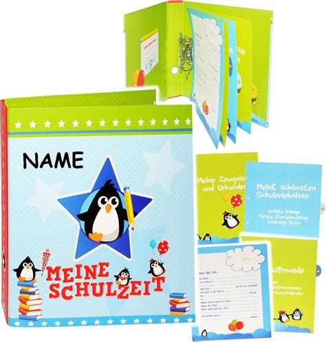 Ordner Ringbuch Sammelordner Meine Schulzeit Incl Name