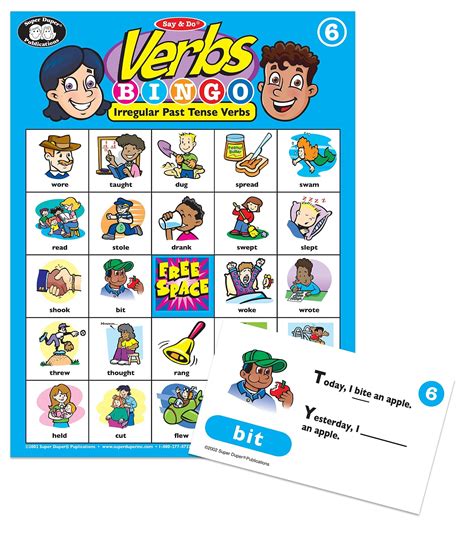 Buy Super Duper Publications Say And Do Verbs Bingo Game Action Words