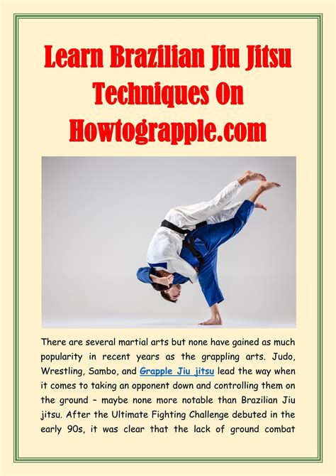 Learn Brazilian Jiu Jitsu Techniques On Howtograpple By