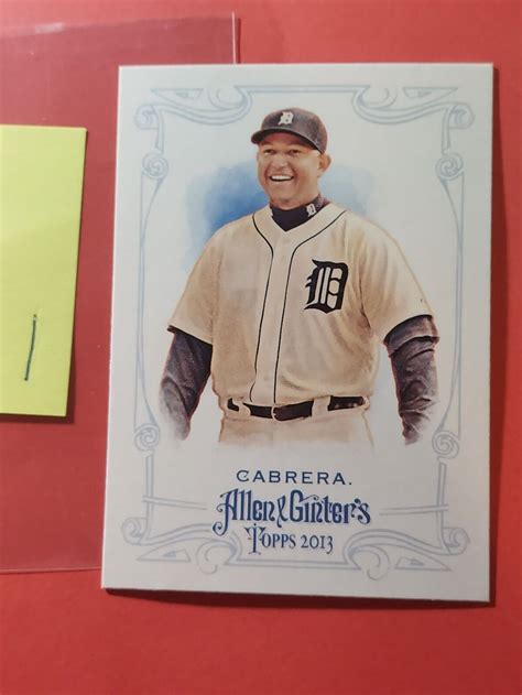 Topps Allen And Ginter Miguel Cabrera Cd Ebay