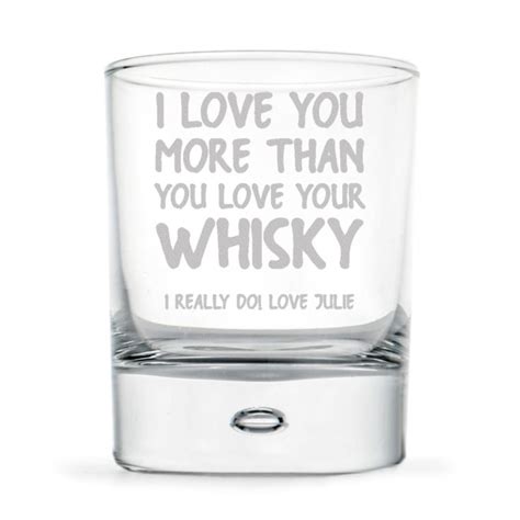 Personalised I Love You More Than Whisky Tumbler The Gift Experience