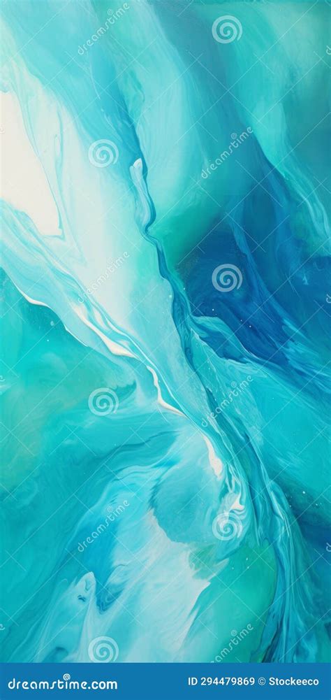 Turquoise Blue Liquid: a Blink-and-you-miss-it Detail in Lyco Art Stock Illustration ...