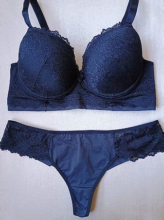 Lingerie Conjunto De Suti E Calcinha Plus Size Preto Bojo E Aro Viva Diva Lingeries