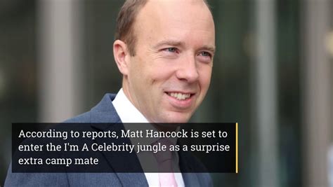 Im A Celebrity 2022 Matt Hancock Joins Itv Jungle As 12th Contestant