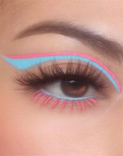 Creative Eye Makeup Art Ideas You Should Try Blue And Pink Cut Crease