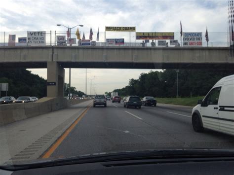 Bumper to bumper traffic for thirty minutes finally clears up after we ...