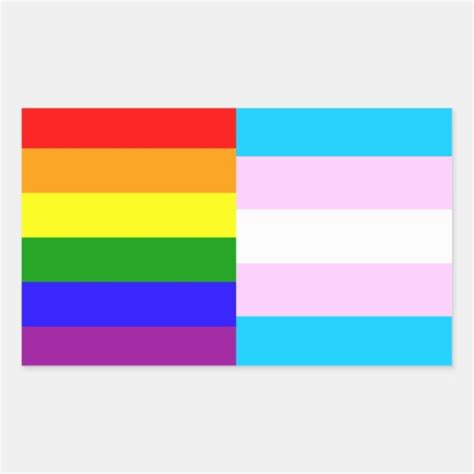 Rainbowtrans Pride Flags Sticker