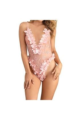 Hasagimol Lingerie Sexy Hot Chaude Femme One Piece Deep V Dos Nu R