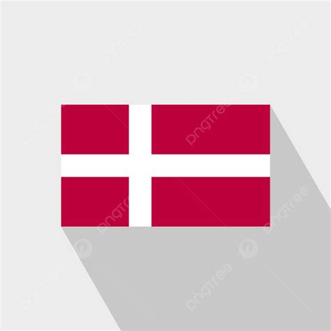 Denmark Flag Vector Hd Images Denmark Flag Long Shadow Design Vector