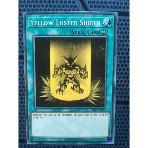 Bài yugioh thời đầu duel monster Yellow Luster Shield IOC EN037