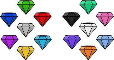 Emerald Clipart Chaos All Colors Chaos Emeralds Png Download Large Size Png Image Pikpng